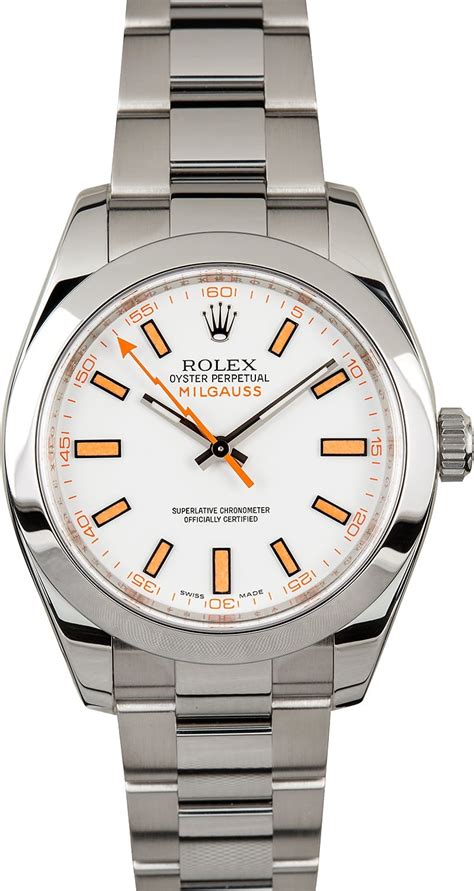 rolex milgauss replicas|Rolex Milgauss 116400 white.